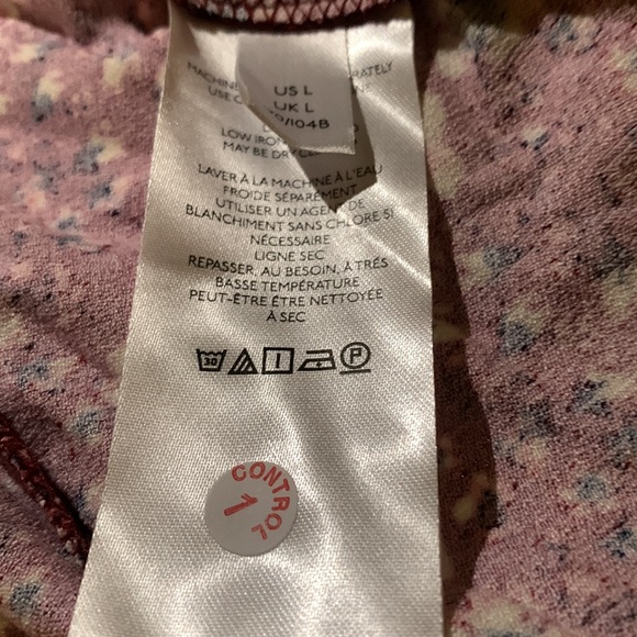 Free People Sweet Talker Floral 90s Mini Dress Size Large - Picture 11 of 12